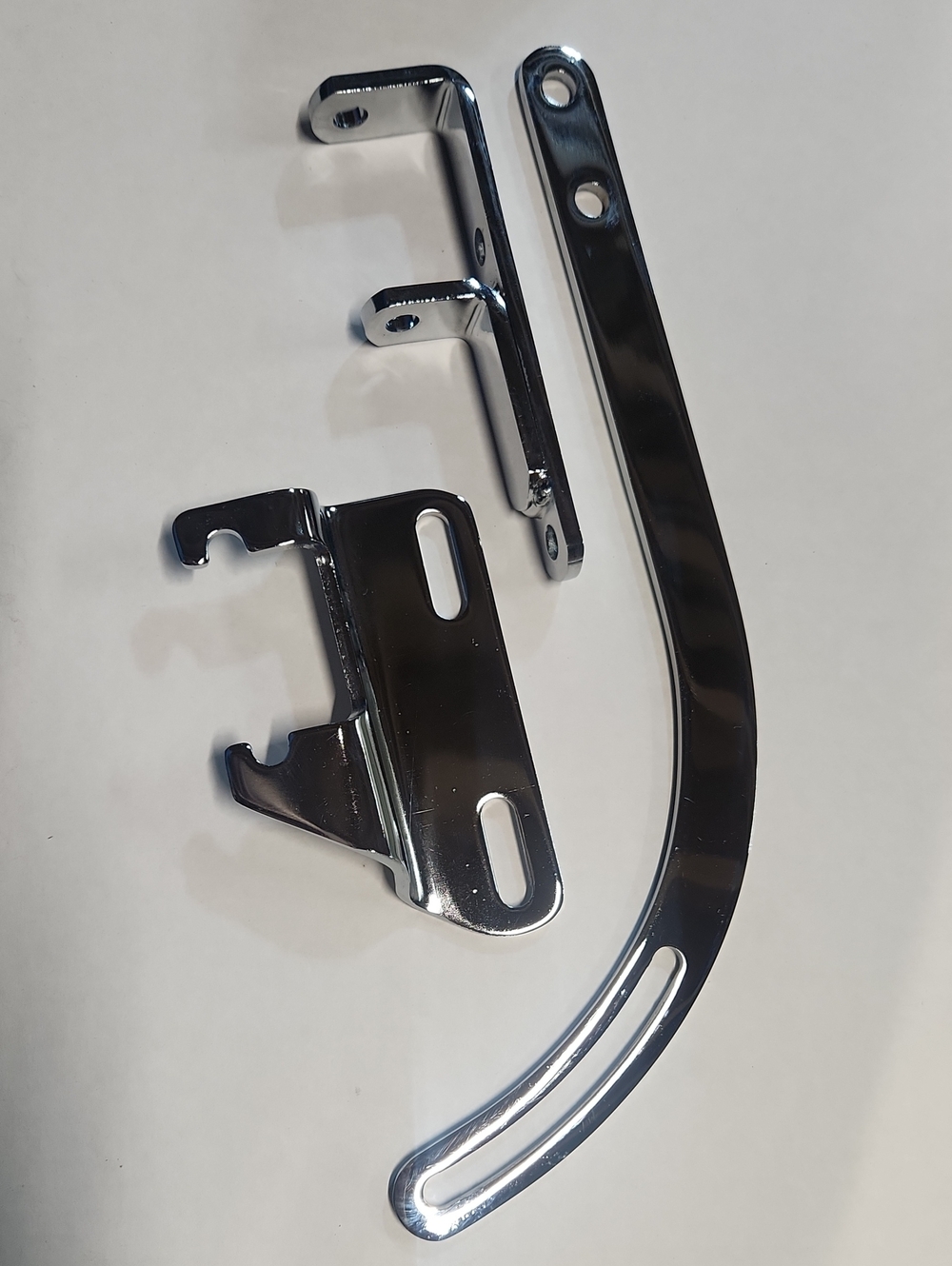 Chrome Small Block Chevy Driver Side Alternator Bracket 283 302 327 350 SWP SBC